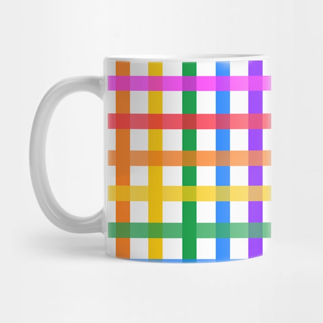 Bright rainbow plaid by bettyretro